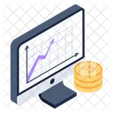 Bitcoin Graph  Icon