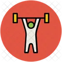 Bodybuilder Weightlifter Exercise Icon