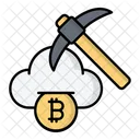 Cloud Mining Mining Cryptocurrency Icon