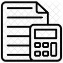 Cost Estimation Tax Calculations Mathematics Icon