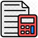 Cost Estimation Tax Calculations Mathematics Icon