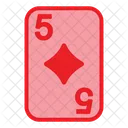 Five Of Diamonds  Icon