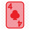 Four Of Clubs  Icon