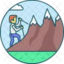 Hiking Adventure Travel Icon