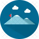 Hiking Mountain Adventure Icon