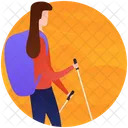 Hiking Camping Person Camping Icon