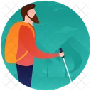 Hiking Camping Person Camping Icon