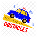 Obstacles Hurdles Car Icon