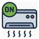 On Air Conditioner Power Icon