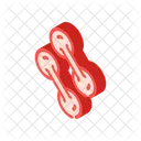 Pathogen Bacteria Isometric Icon