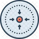 Point Line Coordinate Icon