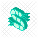 Spirilla Bacteria Isometric Icon