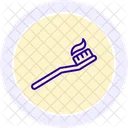 Toothbrush Color Circle Icon Icon