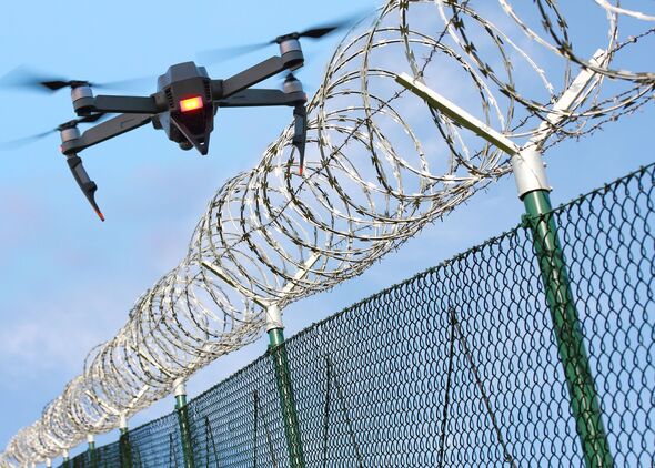 drug drones electronic forcefields prisons