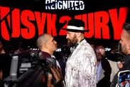 Tyson Fury Oleksandr Usyk staredown press conference