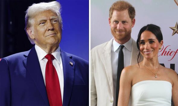 royal family live prince harry meghan markle donald trump battle