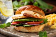 crispy greek halloumi burger recipe