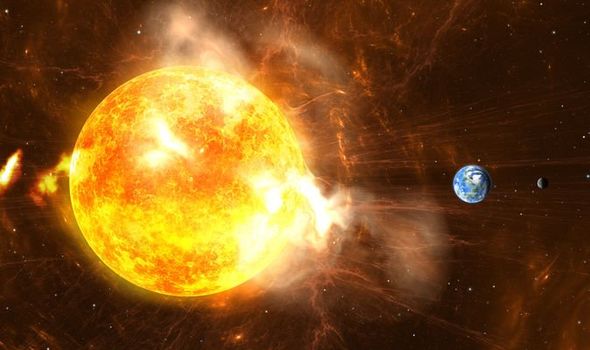 Earth danger: A superflare striking Earth