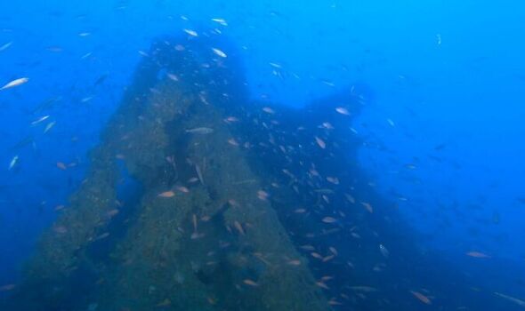 The wreck off the coast of Villanova di Ostuni