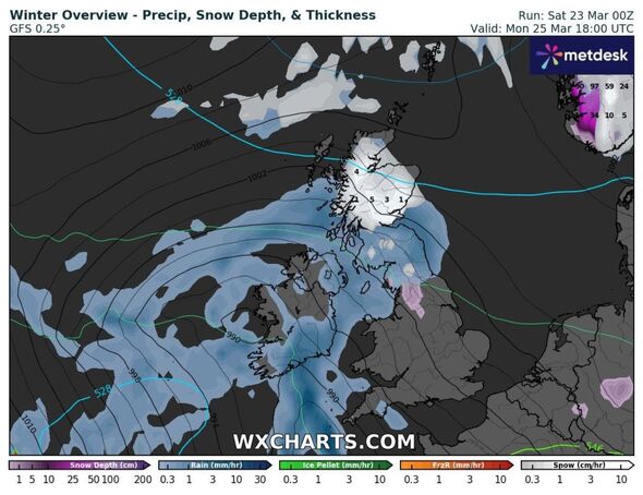 UK weather maps show exact dates Britain hammered by 78 hours of non ...