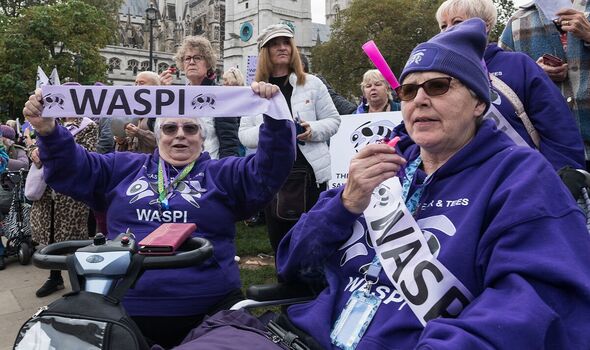 WASPI campaigners in action