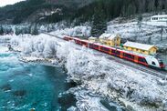 beautiful european train journey mountains norway