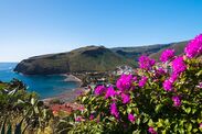 beautiful canary islands seaside village Playa de Santiago la gomera