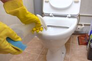 how to clean toilet stains