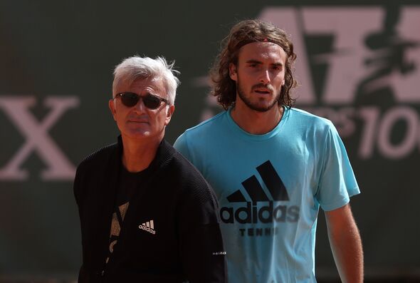 stefanos tsitsipas dad australian open