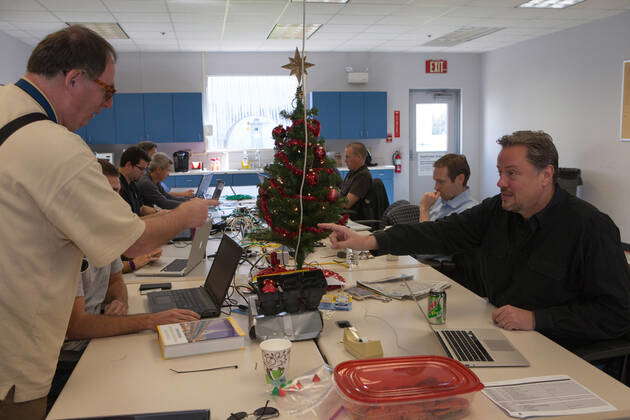 CAPE CANAVERAL, Fla. Members of the news media view the Project ...