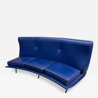 Marco Zanuso Rare Curved Italian Mid Century Triennale Sofa by Marco Zanuso 1951