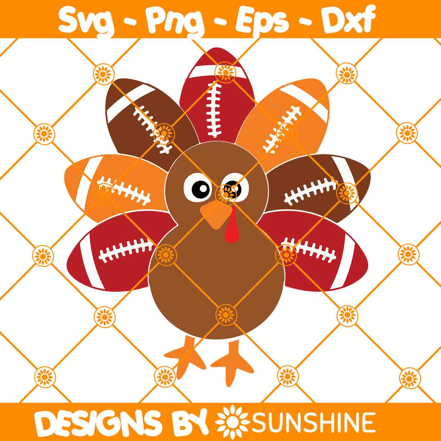 Turkey Football Svg, Turkey Svg, Thanksgiving Svg, Sport Svg - Inspire ...