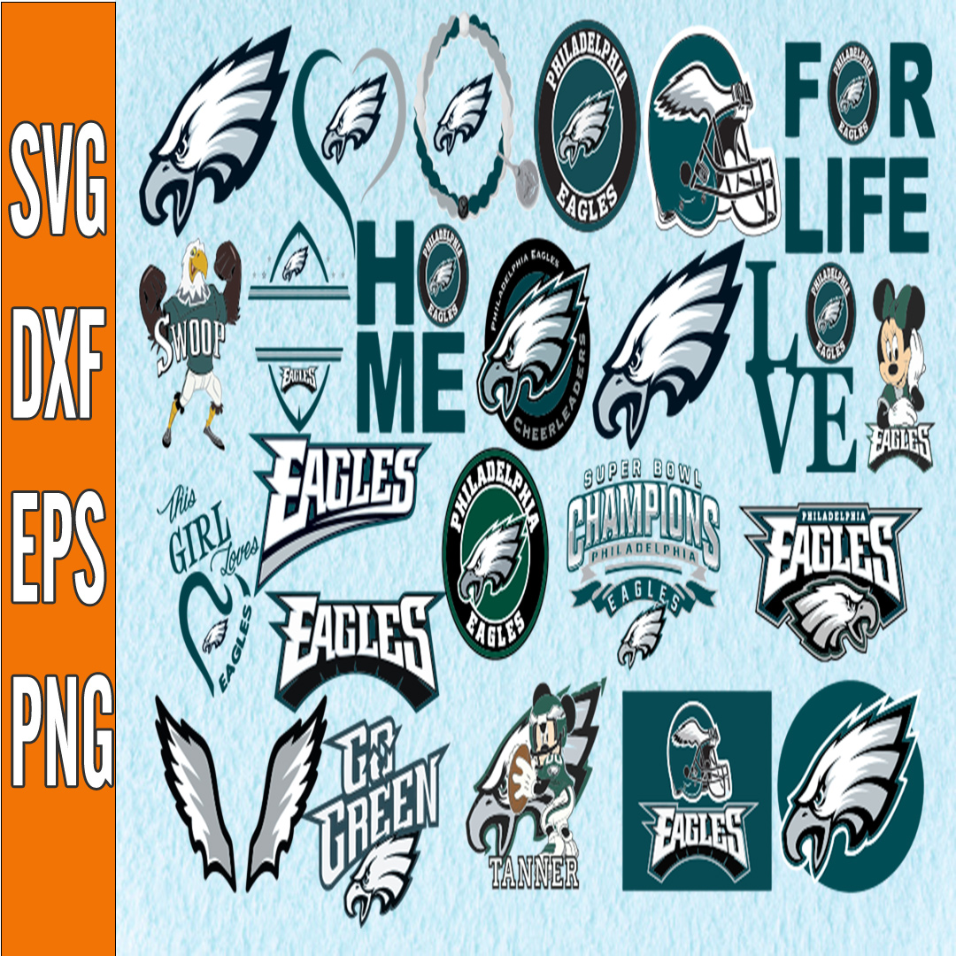 Bundle 26 Files Philadelphia Eagles Football team Svg, Phila - Inspire ...