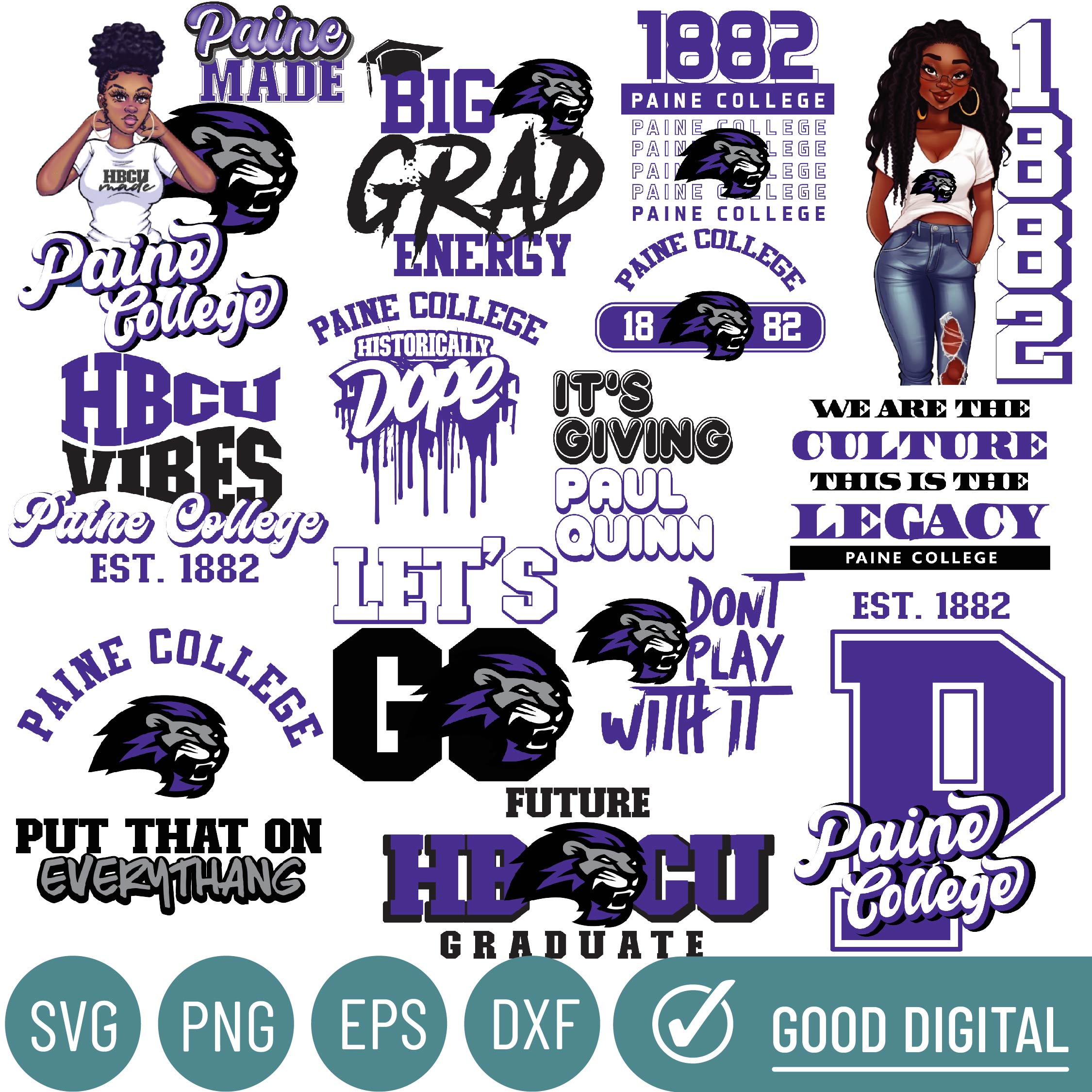 Paine College Svg, Hbcu Collection, New Hbcu 2023, Hbcu Svg, - Inspire ...