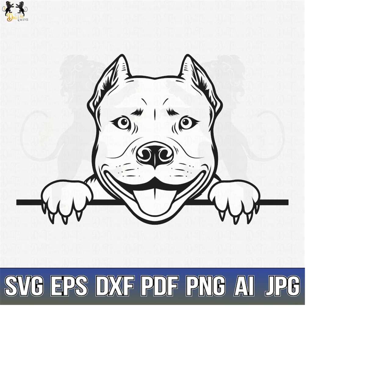 Pitbull Svg, American Pit Bull Svg, Pitbull Clipart, Pitbull - Inspire ...