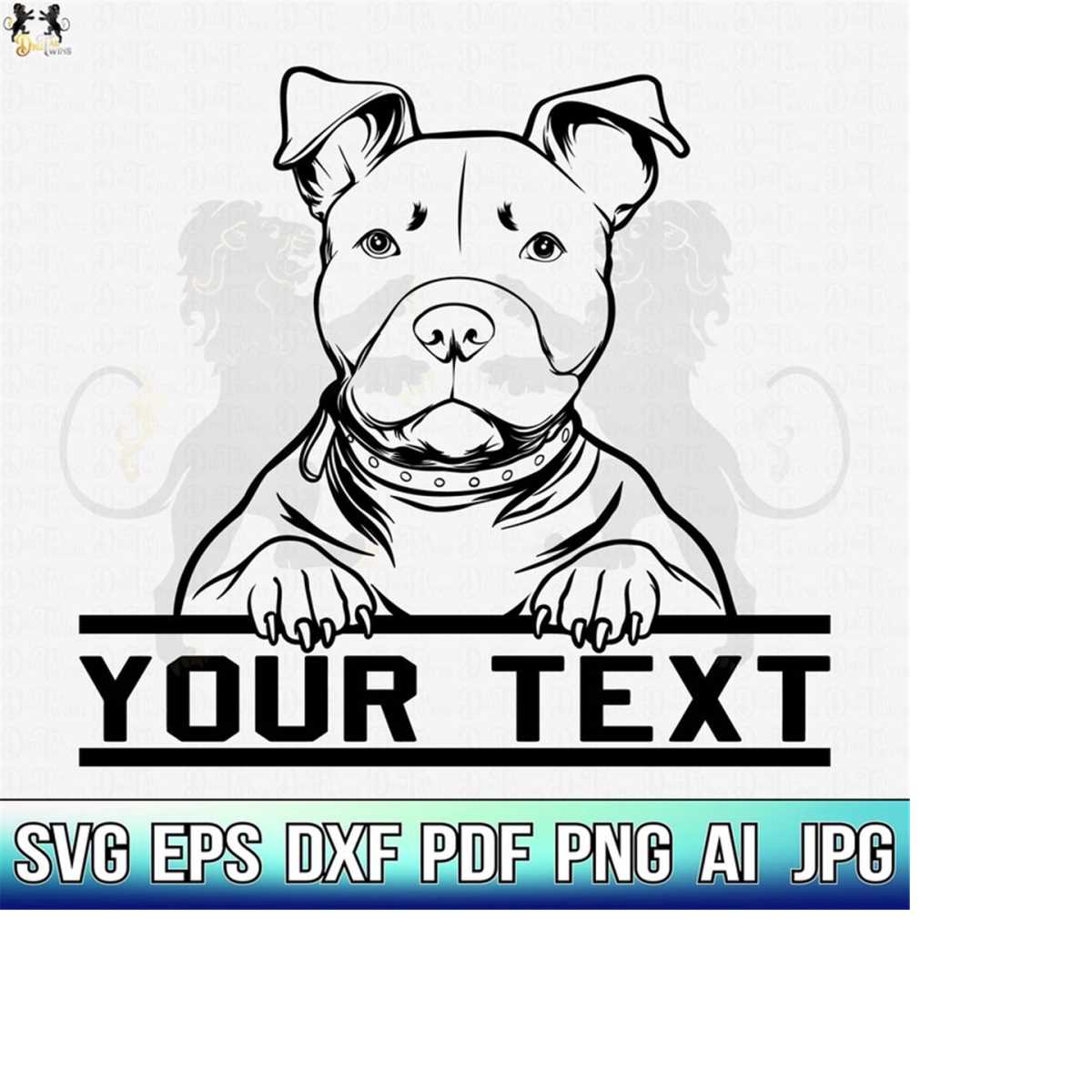 Pitbull Svg, American Pit Bull Svg, Pitbull Clipart, Pitbull - Inspire ...