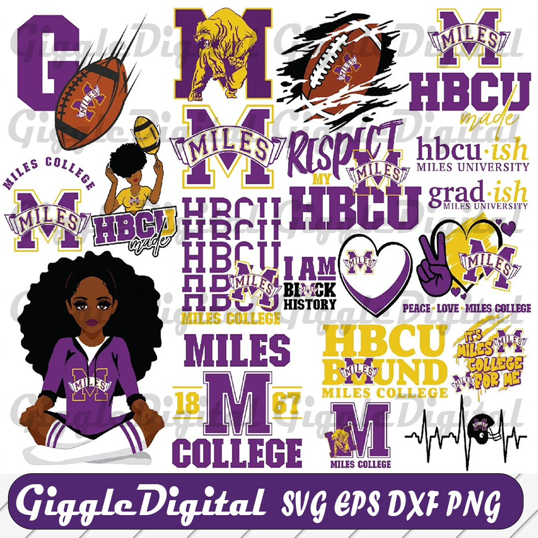 Miles College Svg, Hbcu svg, Hbcu Teams svg, Hbcu Football S | Inspire ...