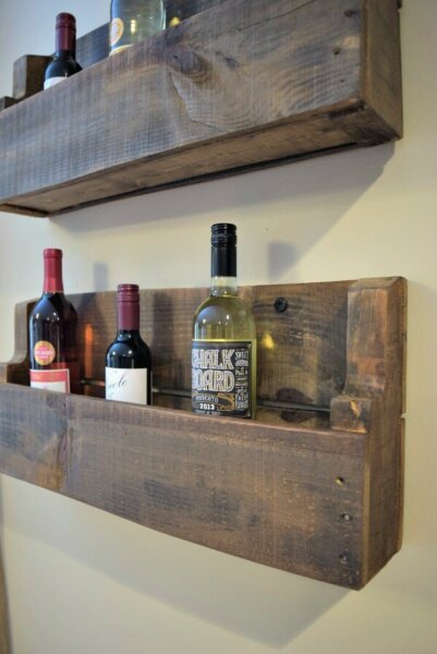 pallet wine rack