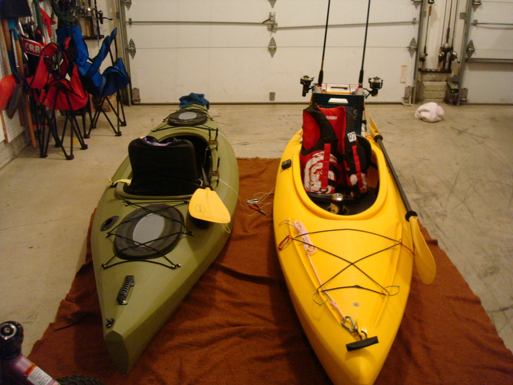 rigging a sink sit-in-kayak for fishing : 4 steps with