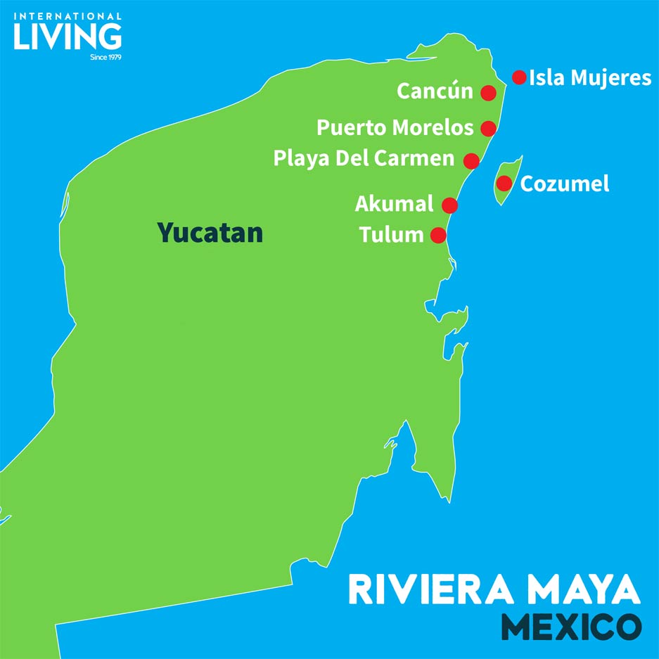 Mayan Riviera Map