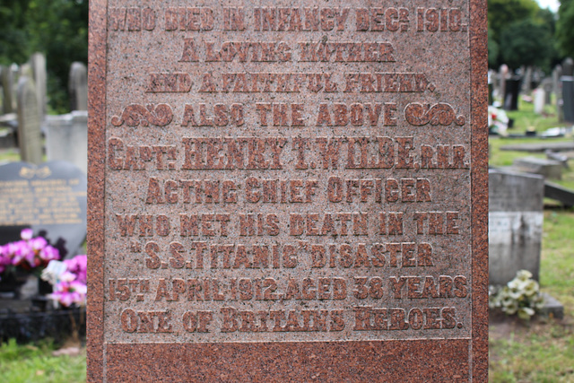 ipernity: Memorial to Captain Henry Wilde, Chief Officer of the Titanic ...