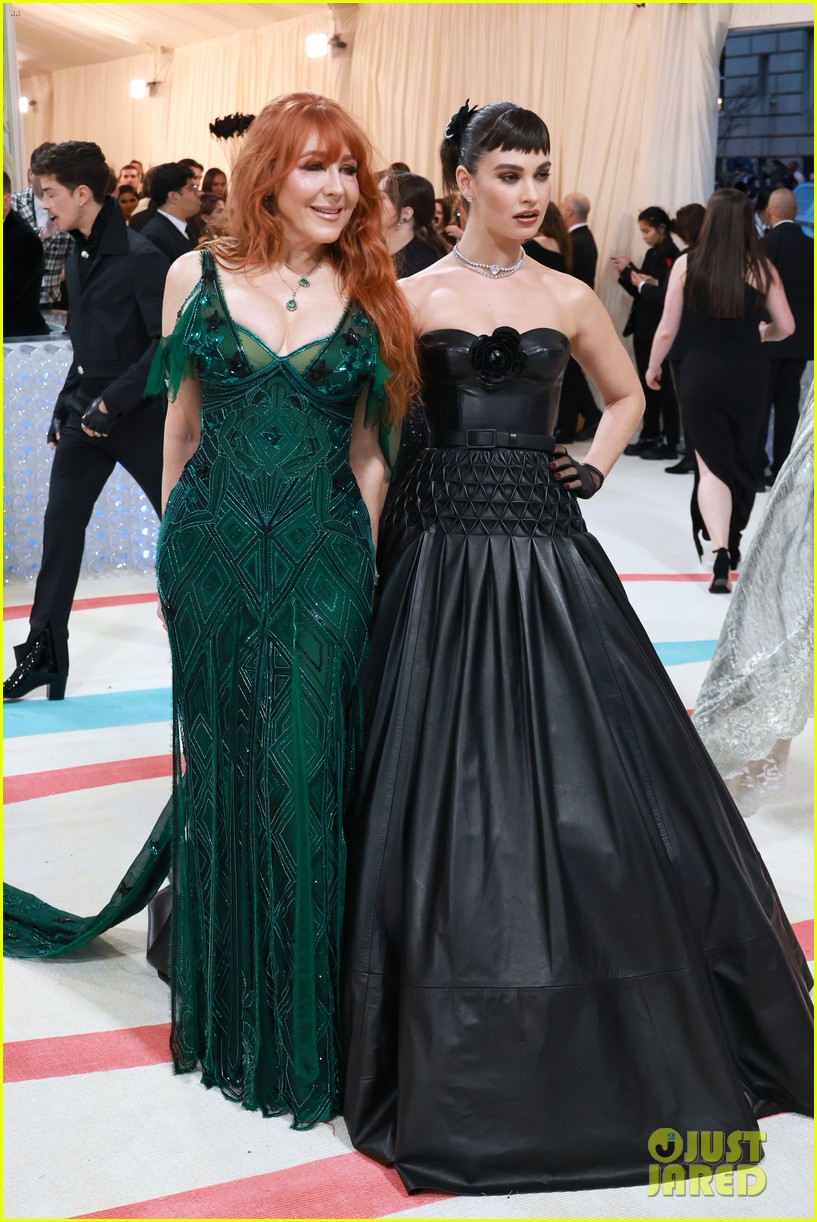 Photo: lily james black leather gown to met gala 10 | Photo 4927770 ...