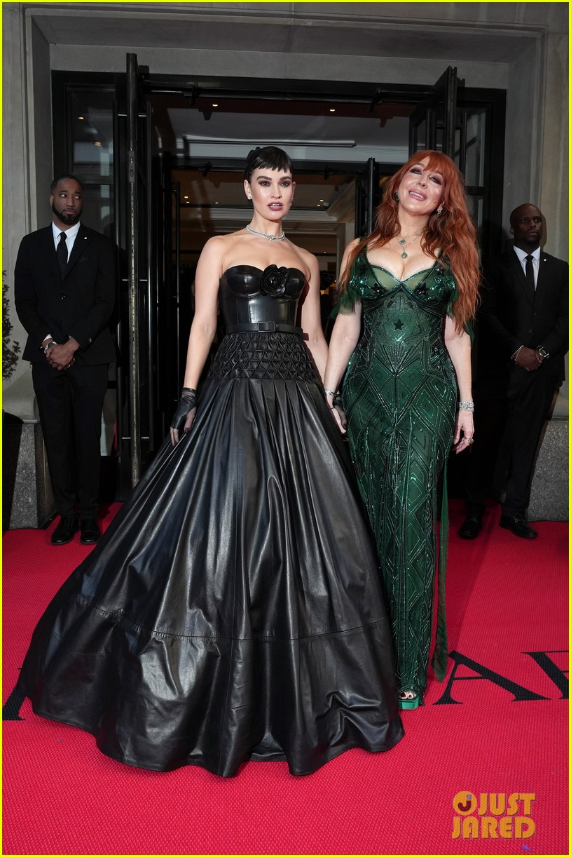 Photo: lily james black leather gown to met gala 23 | Photo 4927783 ...