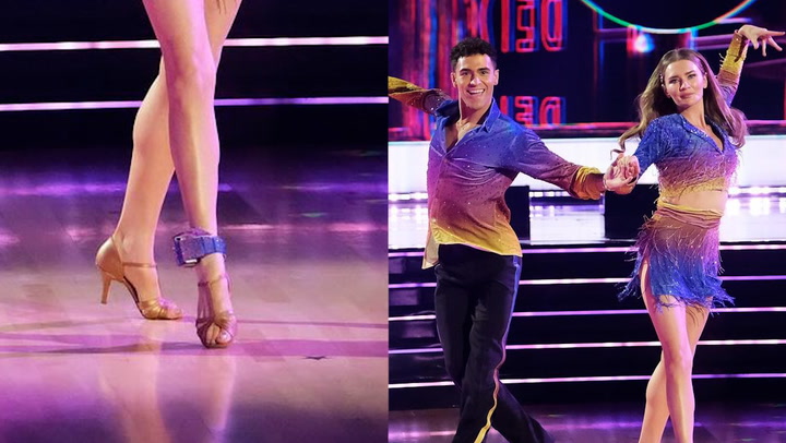 Anna Delvey debuts sparkly ankle tag on Dancing With The Stars