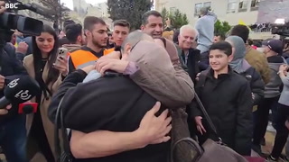 Celebrations as families welcome freed Palestinian prisoners