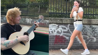 Runner serenaded by Ed Sheeran describes ‘surreal’ moment