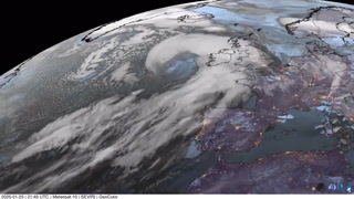 Satellite footage shows ‘danger to life’ Storm Eowyn hits UK