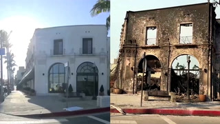 Palisades walkthrough before and after fires shows extent of devastation