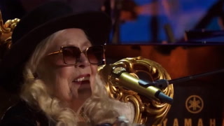 Joni Mitchell's rare public performance for LA wildfires concert