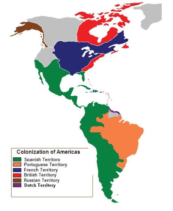 dobře vypadající jiskra Měřitelný map of colonization of north america ...